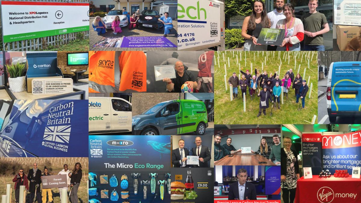 Companies celebrating getting Carbon Neutral Certification